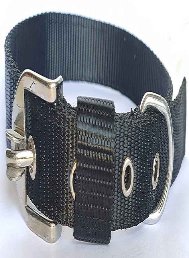 KsPups Dog Belt Combo I of 1 inch Nylon Collar I with Heavy Dog Chain No-8/63 Inch Lengthy I Dog Collar Chain I (Black) Pack of-1 - Image 4